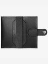 R M S Card Wallet Evergrain Palladium Hardware Noir - HERMES - BALAAN 3