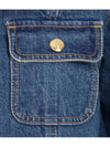 Trucker Denim Jacket Blue - CELINE - BALAAN 5