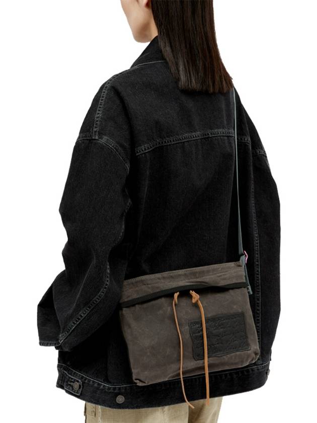 Andemer Wax Cross Bag Dark Grey - ACNE STUDIOS - BALAAN 7