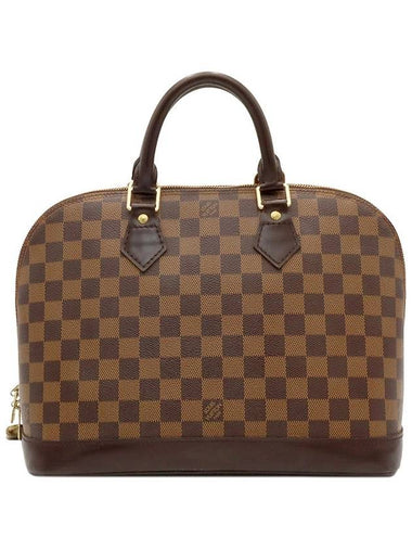 Damier Eben Canvas Alma PM Tote Bag N51131 - LOUIS VUITTON - BALAAN 1