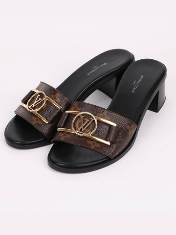 Monogram Gold Revival Flat Mules - LOUIS VUITTON - BALAAN 1