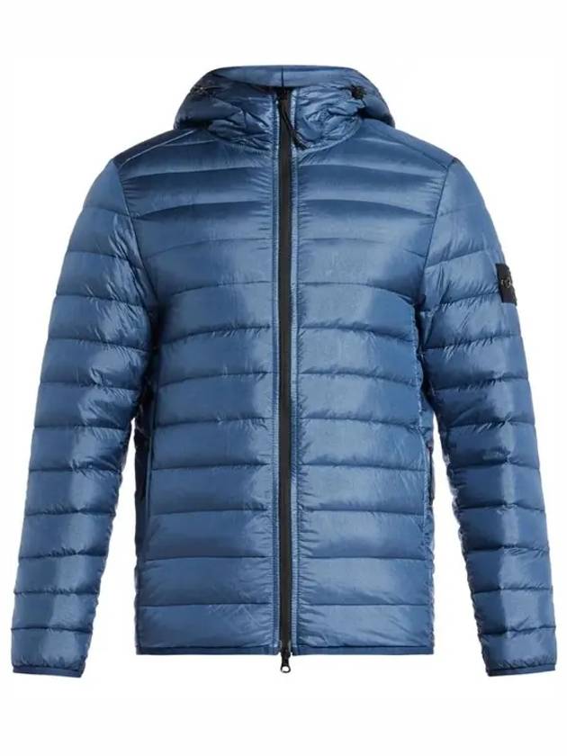 Loom Woven Chambers R Nylon Down TC Light Hoodie Down Jacket Avio Blue - STONE ISLAND - BALAAN 2