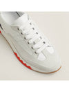 Trail Sneakers Calfskin Suede Goatskin Blanc Noir - HERMES - BALAAN 6