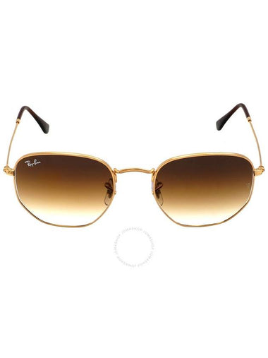 Ray Ban Hexagonal Light Brown Gradient Unisex Sunglasses RB3548 001/51 54 - RAY-BAN - BALAAN 1