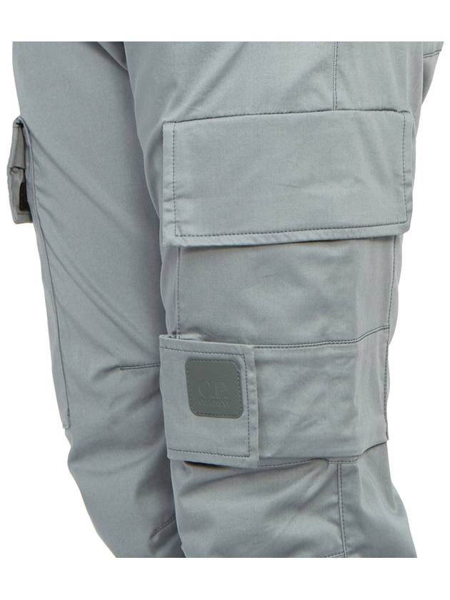 Stretch Sateen Ergonomic Cargo Straight Pants Grey - CP COMPANY - BALAAN 10