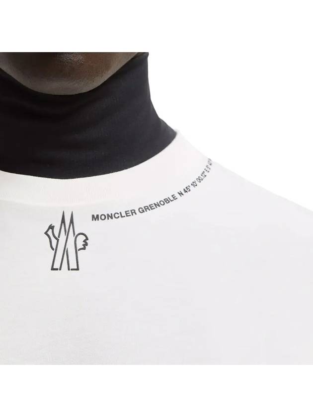 Grenoble logo short sleeve t shirt ivory - MONCLER - BALAAN 4