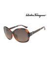 Eyewear Round Acetate Sunglasses Brown - SALVATORE FERRAGAMO - BALAAN 2