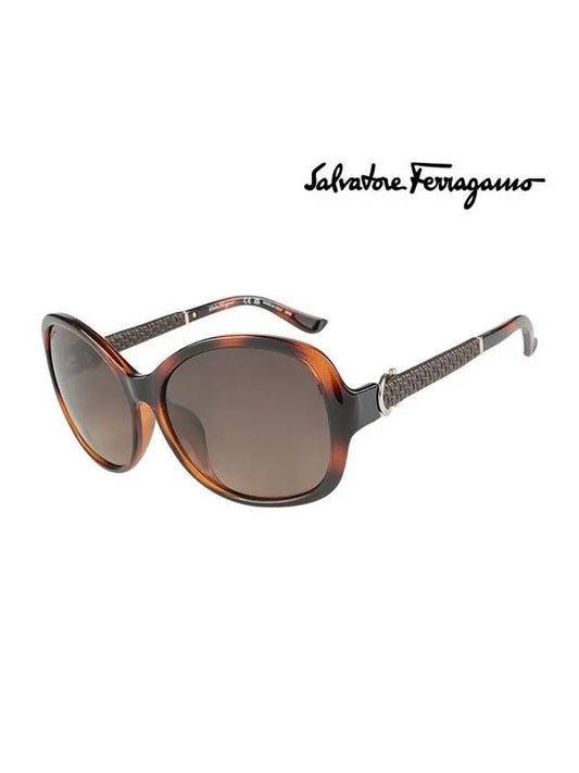 Eyewear Round Acetate Sunglasses Brown - SALVATORE FERRAGAMO - BALAAN 2