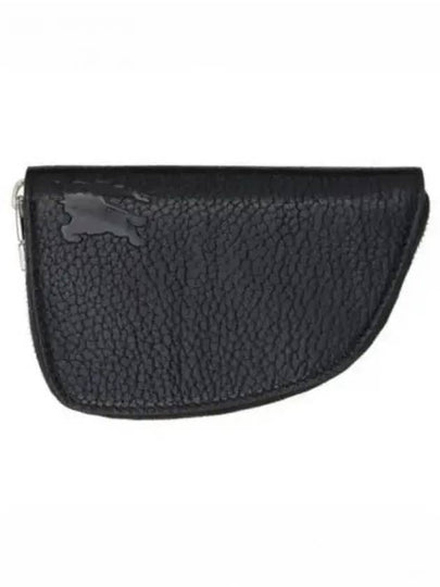 Shield Leather Coin Purse Black - BURBERRY - BALAAN 2