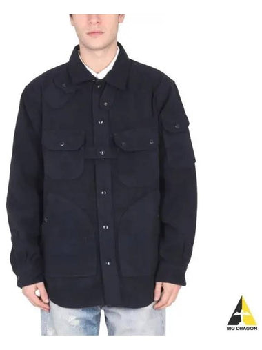 Explorer Shirt Jacket Dk Navy Polyester Fake Melton 22F1D037 LN171 DZ070 - ENGINEERED GARMENTS - BALAAN 1