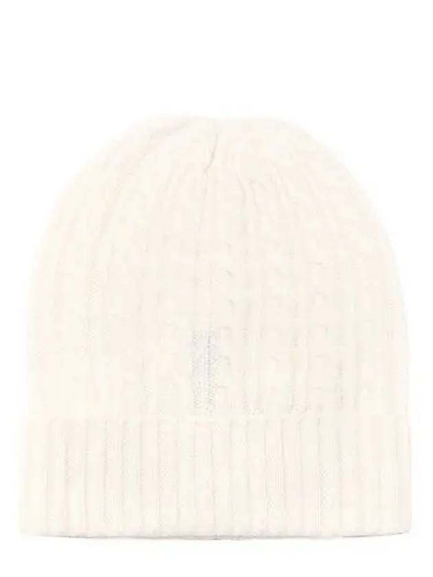 White Neutro Cashmere Beanie 011 - MAX MARA - BALAAN 4