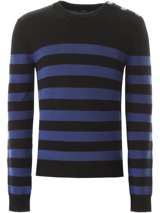 Sprite Long Sleeve T-Shirt Blue - BALMAIN - BALAAN.