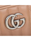 silver GG Marmont small shoulder bag pink - GUCCI - BALAAN.