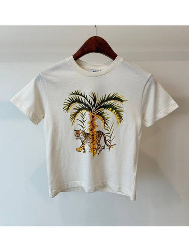 Kids T Shirt S4MSJBTH293 Cream Boys 4 8A - MSGM - BALAAN 1