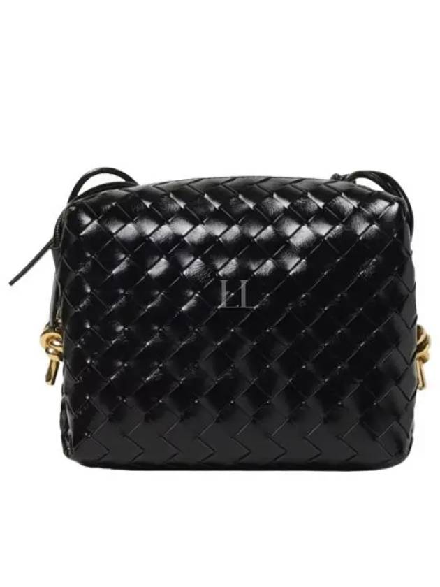 Intrecciato Small Leather Shoulder Bag Black - BOTTEGA VENETA - BALAAN 2