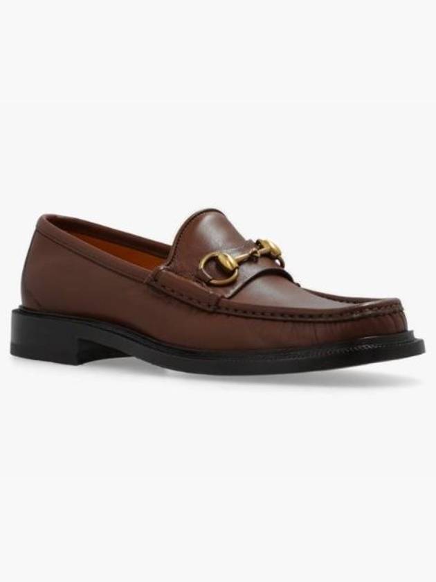 Men's Horsebit Square Toe Loafer Brown - GUCCI - BALAAN 6