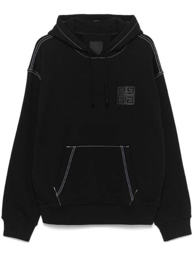 4G Fleece Hood Black - GIVENCHY - BALAAN 1