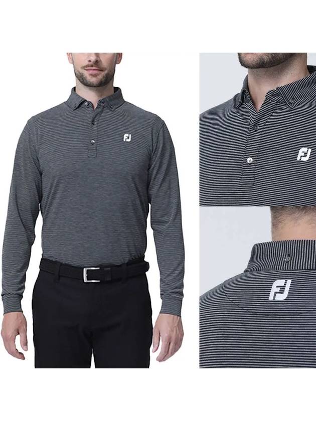 Golf Wear Men s Long Sleeve T Shirt Striped - FOOTJOY - BALAAN 1