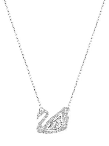 Iconic Swan Pendant Necklace White Silver - SWAROVSKI - BALAAN 1