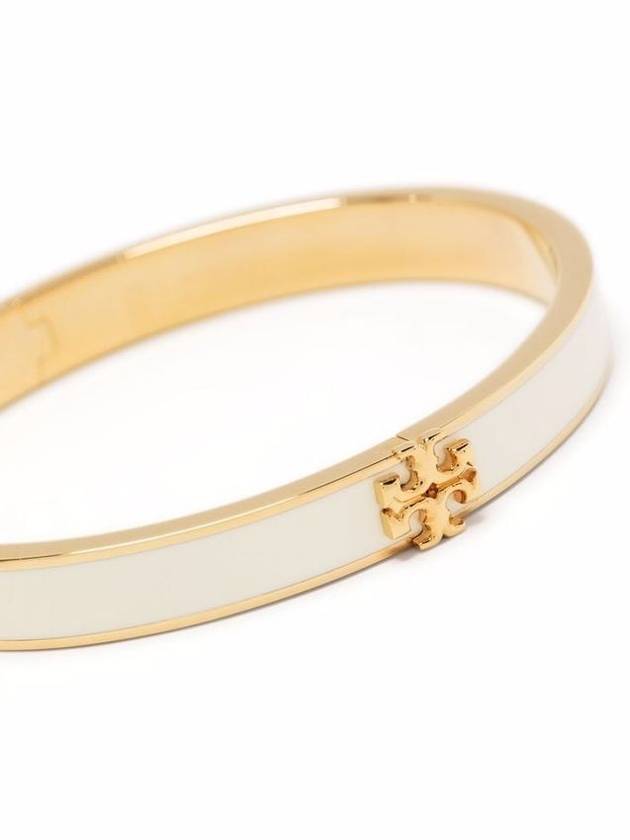 Kira Enamel Bangle Bracelet Gold Ivory - TORY BURCH - BALAAN 3