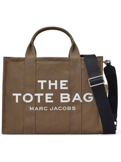 Logo Medium Canvas Tote Bag Slate Green - MARC JACOBS - BALAAN 2