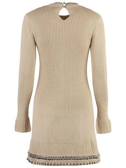 Rabanne Open Knit Embellished Mini Dress, Size X-Small - PACO RABANNE - BALAAN 2