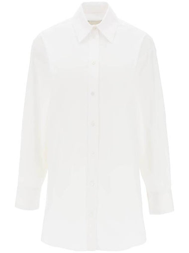 Cylvany Maxi Long Sleeve Shirt White - ISABEL MARANT - BALAAN 1