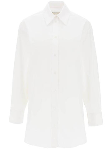 Cylvany Maxi Long Sleeve Shirt White - ISABEL MARANT - BALAAN 1