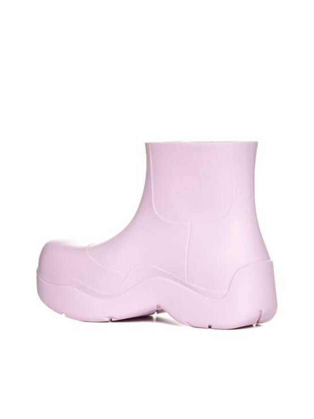 Puddle Rubber Ankle Rain Boots Pink - BOTTEGA VENETA - BALAAN 4