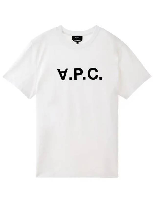 Men's VPC Logo Short Sleeve T-Shirt White - A.P.C. - BALAAN 2