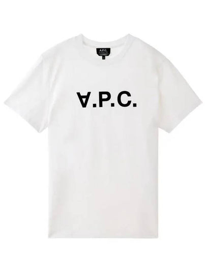 Men's VPC Logo Short Sleeve T-Shirt White - A.P.C. - BALAAN 2