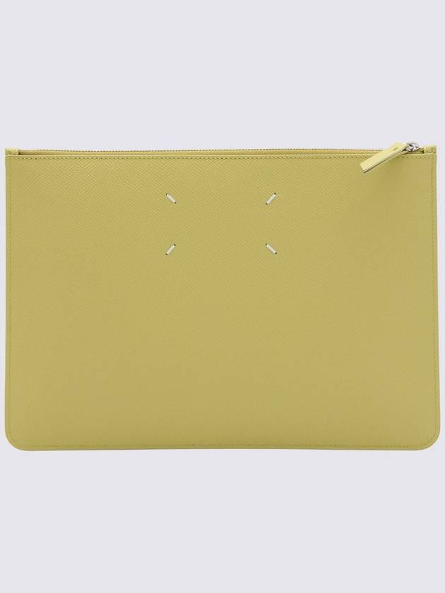 Stitch Zipper Clutch Bag Yellow - MAISON MARGIELA - BALAAN 3