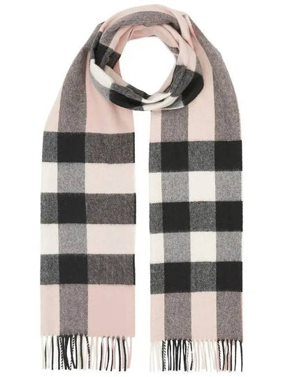 Check Cashmere Scarf Ash Rose - BURBERRY - BALAAN 2