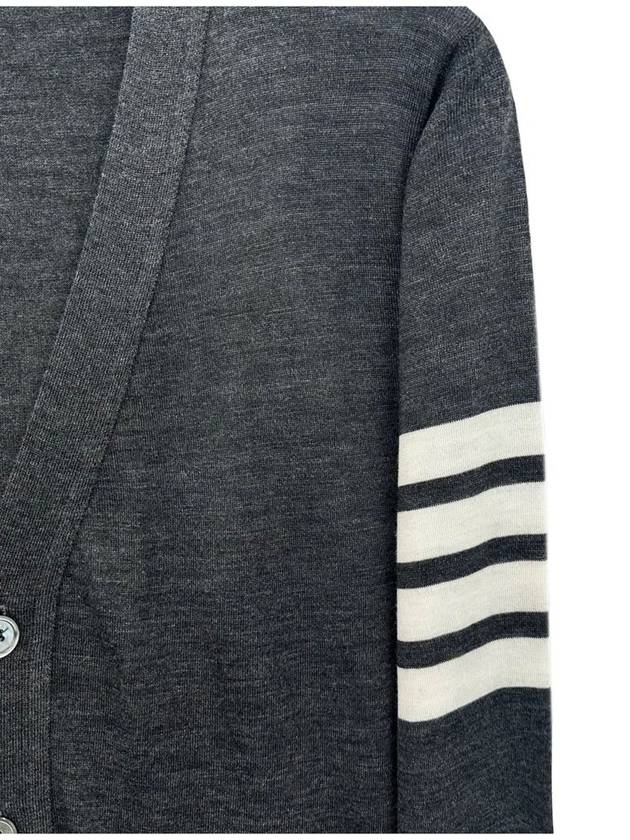 Diagonal armband wool cardigan MKC002 022 - THOM BROWNE - BALAAN 3