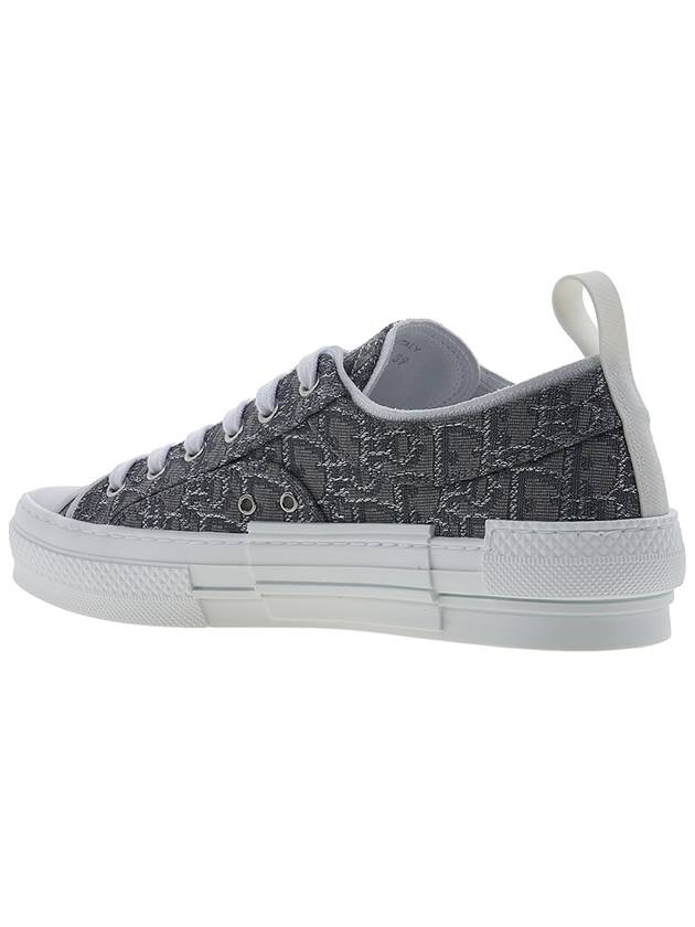 B23 Oblique Canvas Low Top Sneakers Ruthenium - DIOR - BALAAN 4