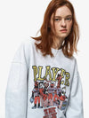 Player Vintage Sweatshirt Melange White - CPGN STUDIO - BALAAN 4