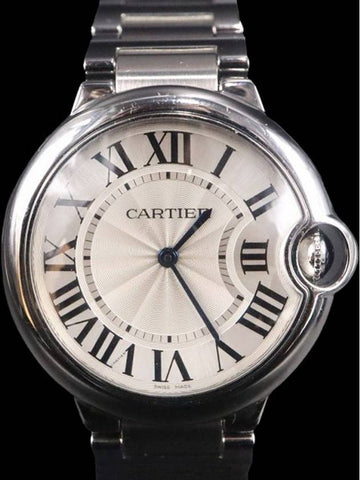 Men s Cartier W6920084 36MM Steel Quartz Ballon Bleu de Watch gt Gangbuk used luxury goods - CARTIER - BALAAN 1