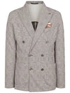 Men's Check Double Button Jacket MMJAL5T91 262 - AT.P.CO - BALAAN 7