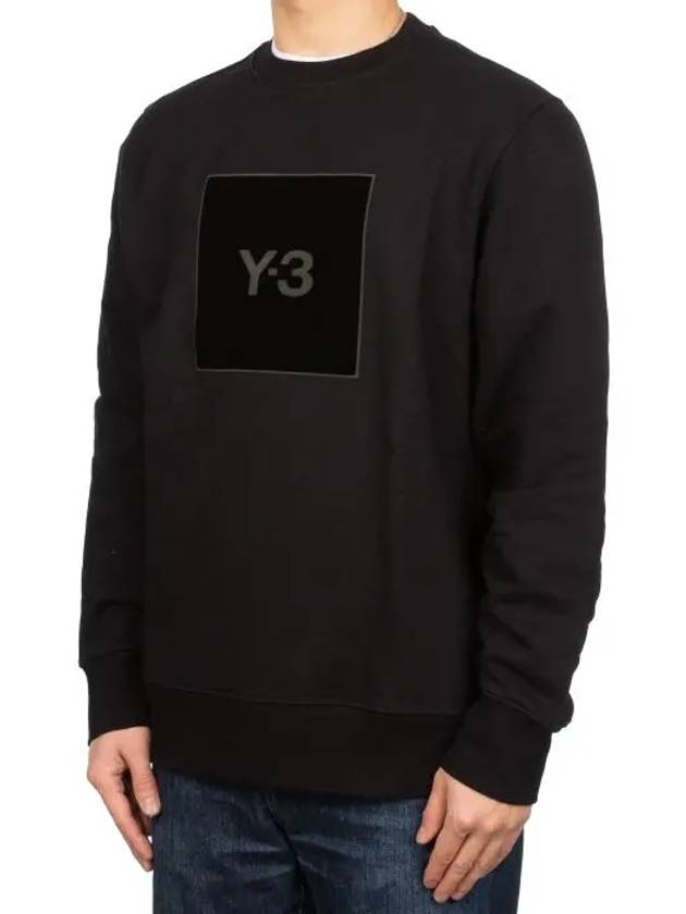 Square Logo Print Sweatshirt Black - Y-3 - BALAAN 4