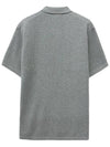 RWB Pocket Interlock Cotton Short Sleeve Polo Shirt Grey - THOM BROWNE - BALAAN 3