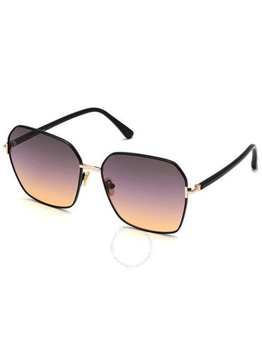 Tom Ford Claudia-02 Smoke Gradient to Lilac Butterfly Ladies Sunglasses FT0839 01B 62 - TOM FORD - BALAAN 1