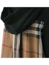 House Check Hoodie Black - BURBERRY - BALAAN 5