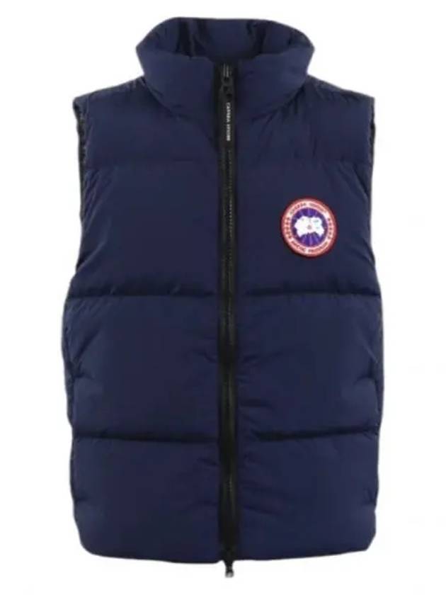 Lawrence Patch Shell Linings Quilted Down Vest Blue - CANADA GOOSE - BALAAN 2