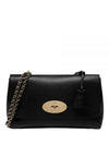 Lily Chain Medium Goat Leather Shoulder Bag Black - MULBERRY - BALAAN 2