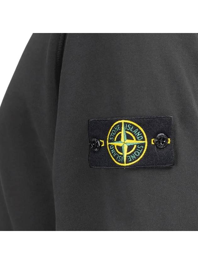 Wappen Patch Cotton Sweatshirt Dark Grey - STONE ISLAND - BALAAN 5