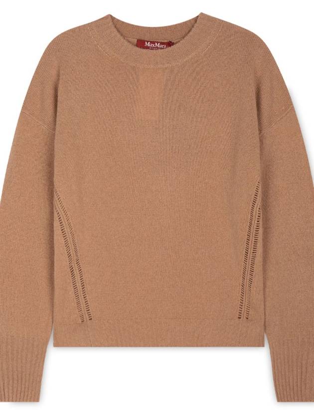 Women's Alinda Crew Neck Knit Top Brown - MAX MARA - BALAAN 4