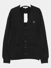 Bold Fox Head Patch Regular Cardigan Black - MAISON KITSUNE - BALAAN 4