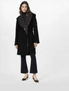 Hooded Wrap Single Coat Black - LOUIS VUITTON - BALAAN 2