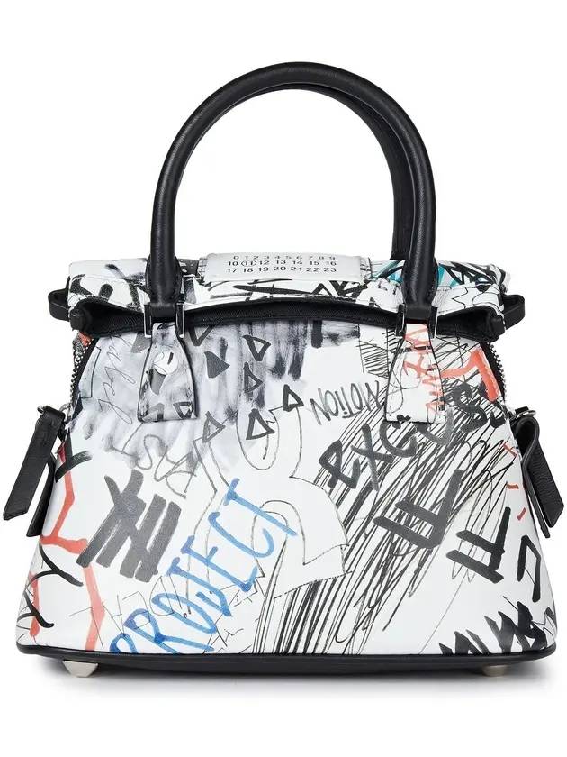 Graffiti 5AC Micro Tote Bag White - MAISON MARGIELA - BALAAN.