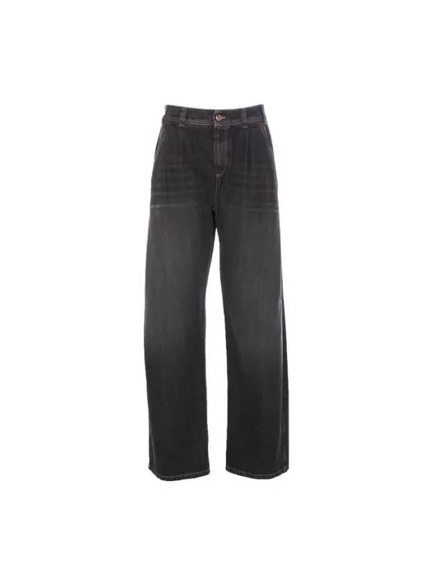 Denim Straight Pants MA095P5912C8999 C8999 BLACK STONE - BRUNELLO CUCINELLI - BALAAN 2